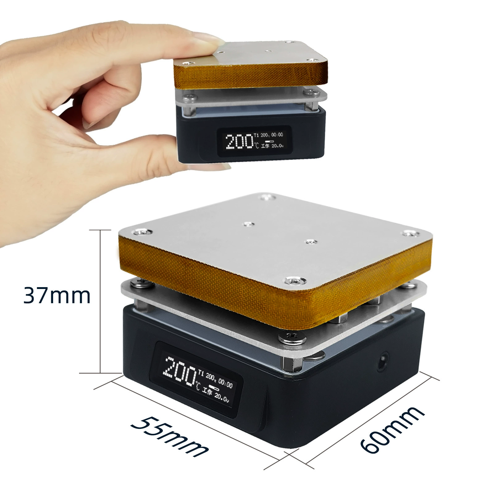 SEQURE T55 Smart Мини-термостатическая термостатическая сварочная станция с регулируемым подогревом PCB Поддержка нагревательной станции PD | QC | DC питание