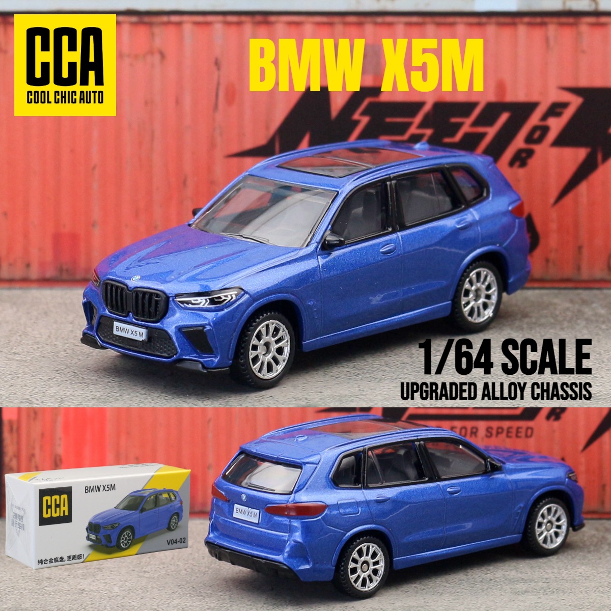 CCA Chaiper 1 / 64 modelo de automóvil de aleación completa versión dura de automóvil deportivo sedán caja de fósforos deslizante coche de juguetes para niños