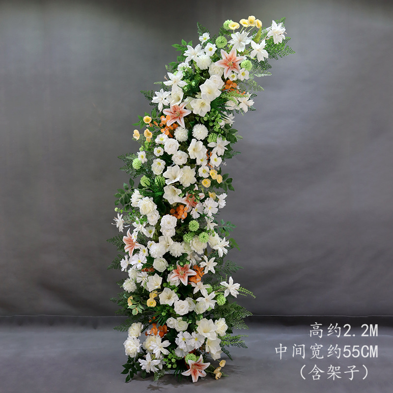 婚庆道具牛角羊角花艺拱门路引舞台套装架子成品弧形户外婚礼背景|undefined