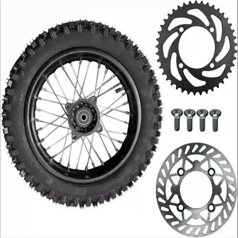 Motorcycle 80/100-12 inch wheel tire 90/100-14 inch wheel with sprocket brake disc 12 inch 14 inch