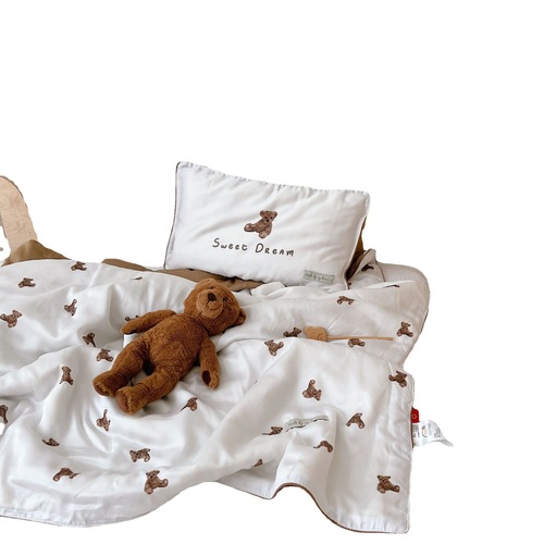 Baby and Parent Bedding Category A 60 Piece Tencel Summer Blanket, Insulating Air Conditioned Blanket, Smooth Silk Bare Sleep Blanket for Kindergarten Nap