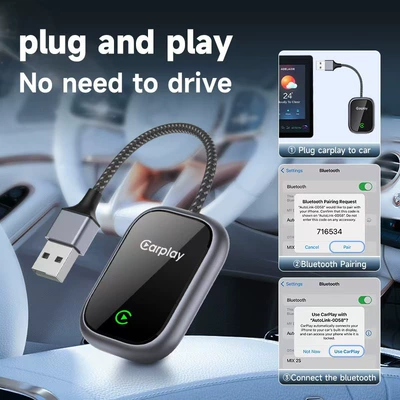 Navigation Smart Box, Simsiz CarPlay və Android Auto