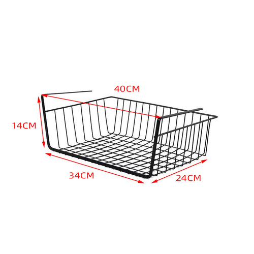 New style iron multifunctional under-hanging basket with surface baking paint and thickening process bedroom storage basket drainage basket wholesale