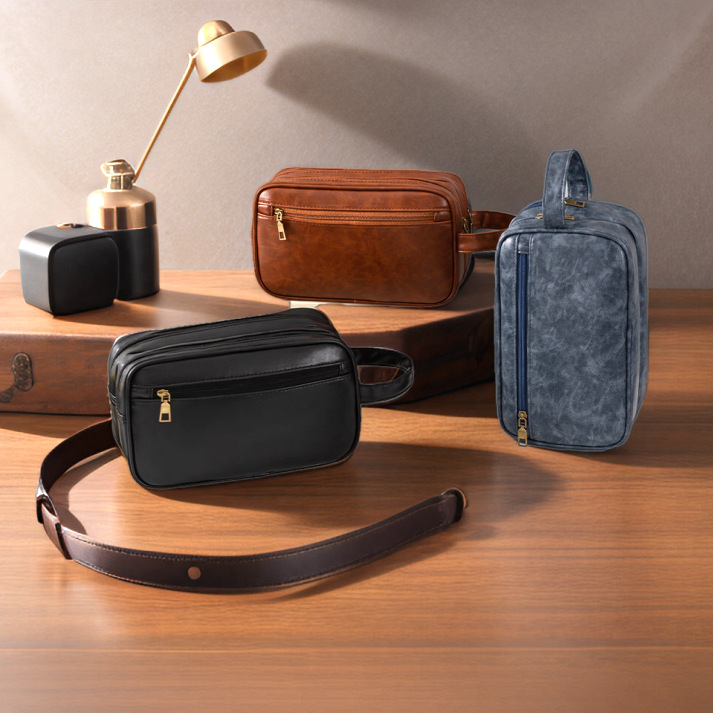 Nueva bolsa de cosméticos de viaje transfronteriza, bolsa de almacenamiento de alta calidad de gran capacidad, bolsa de lavado portátil impermeable multifuncional para hombres
