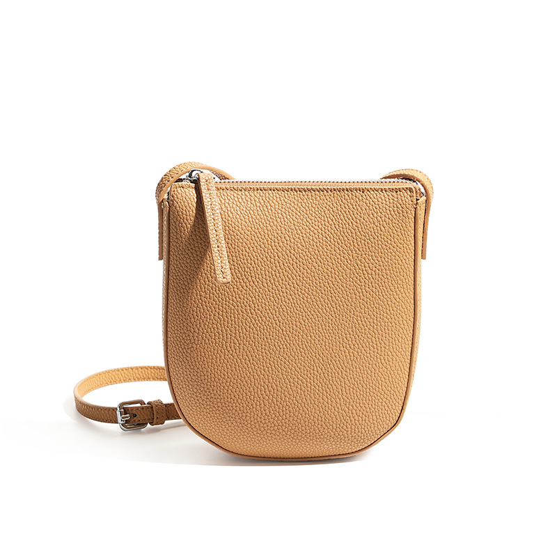 Guangzhou Women's Versatile Casual Niche New Arrival Genuine Leather Luxury Phone Shoulder Crossbody Bag - Thumbnail 5
