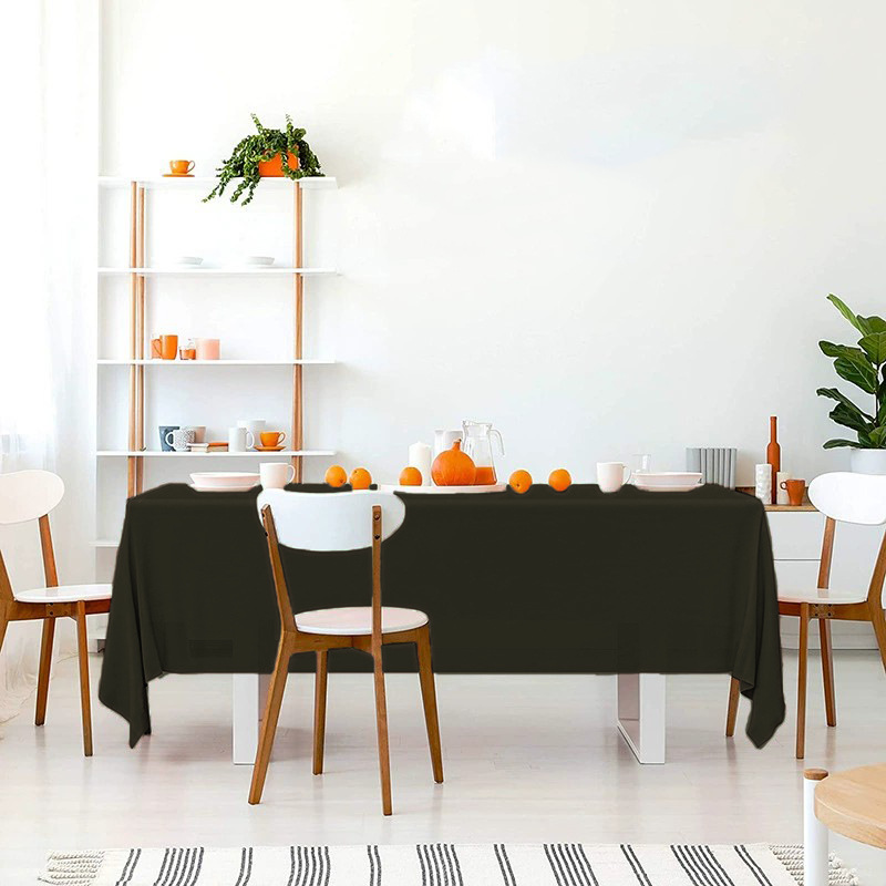 Mantel Desechable de Color Sólido, Mantel de Plástico PE Impermeable y Resistente al Aceite, Engrosado, para Hotel, Hogar, Fiesta, Venta al por Mayor, Mesa de Comedor
