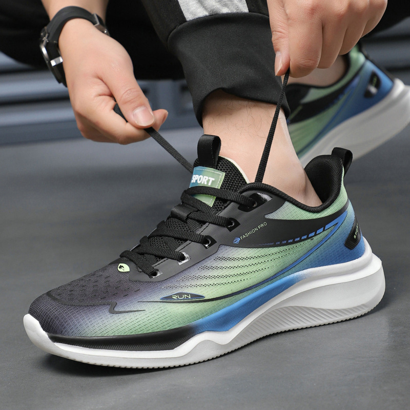 Zapatos deportivos de hombre, verano, nuevos zapatos de hombre transpirables de malla, zapatos de correr cómodos, zapatos casuales de moda