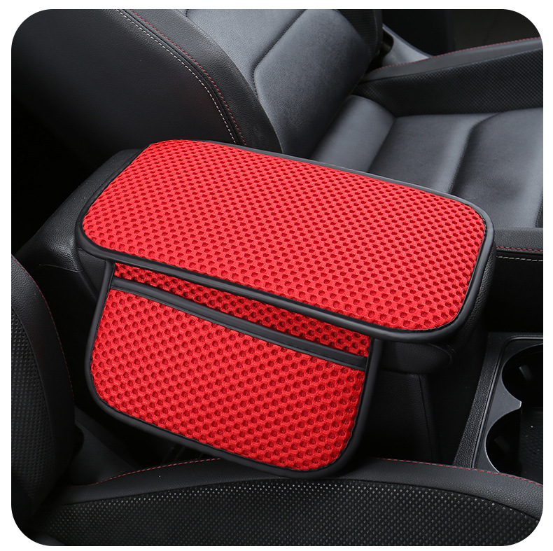 Car Universal Armrest Box Pad Massage Net Dustproof and Wear-Resistant Armrest Box Storage Bag Cross-Border E-Commerce Best-Selling Model Xiyin