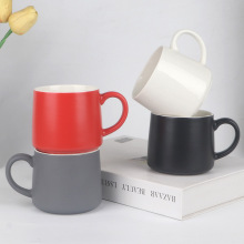 新款北欧简约陶瓷杯办公室水杯马克杯酒店杯印制广告logo礼品杯子