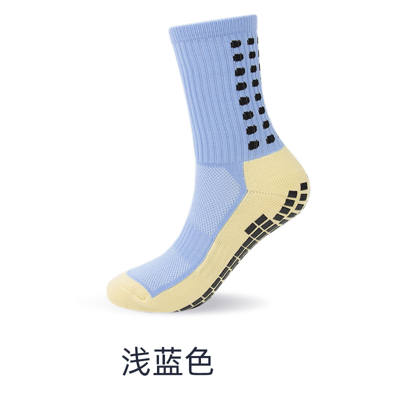 Calcetines de fútbol para hombres y mujeres que dispensan Calcetines antideslizantes de media pantorrilla FONDO DE toalla transfronterizo Amazon corriendo calcetines deportivos