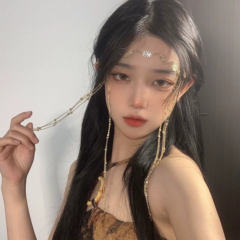 Ретро этническое этническое экзотическое лобное украшение