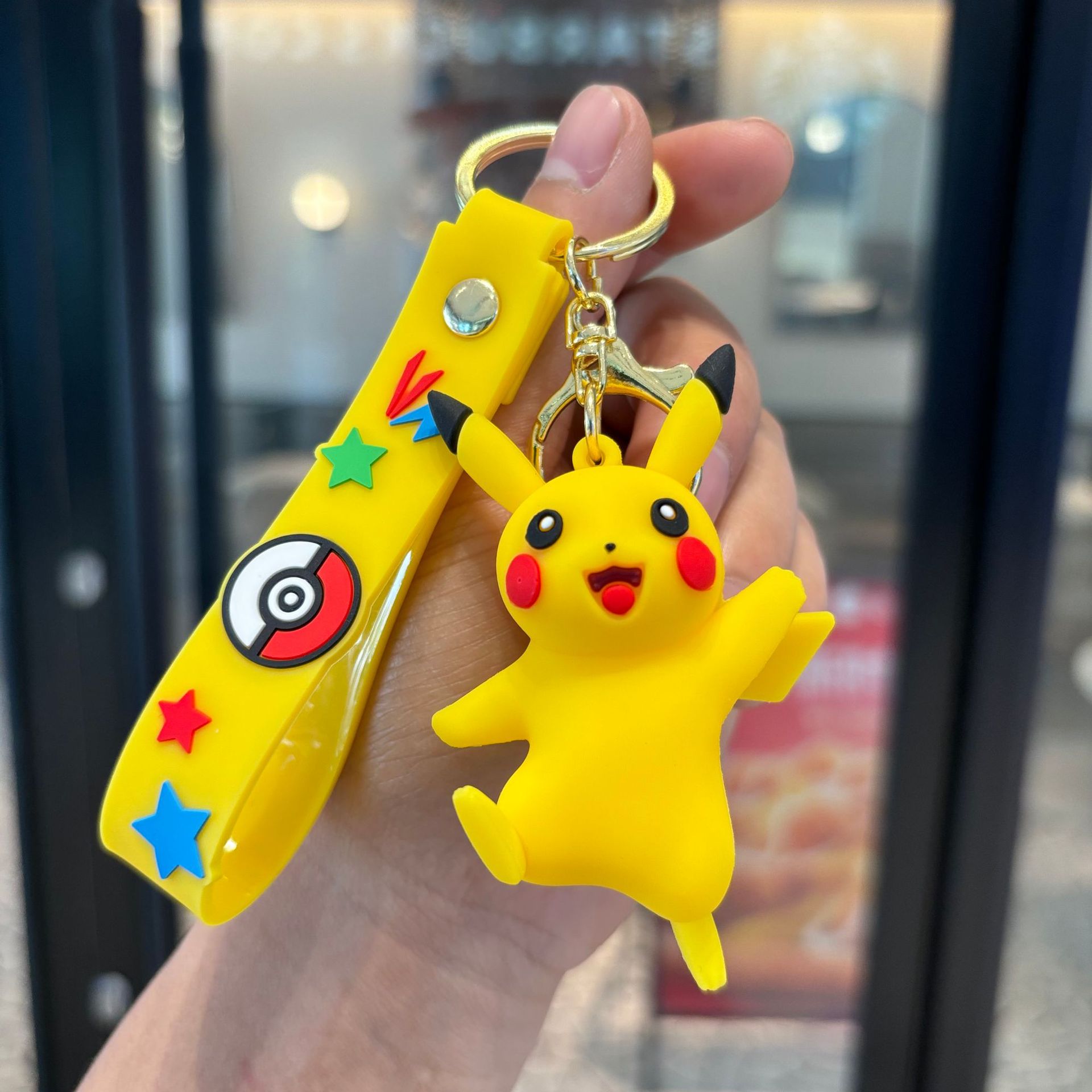 Pokémon colgante llavero de PVC muñeca bolso de coche colgante llavero Pikachu al por mayor