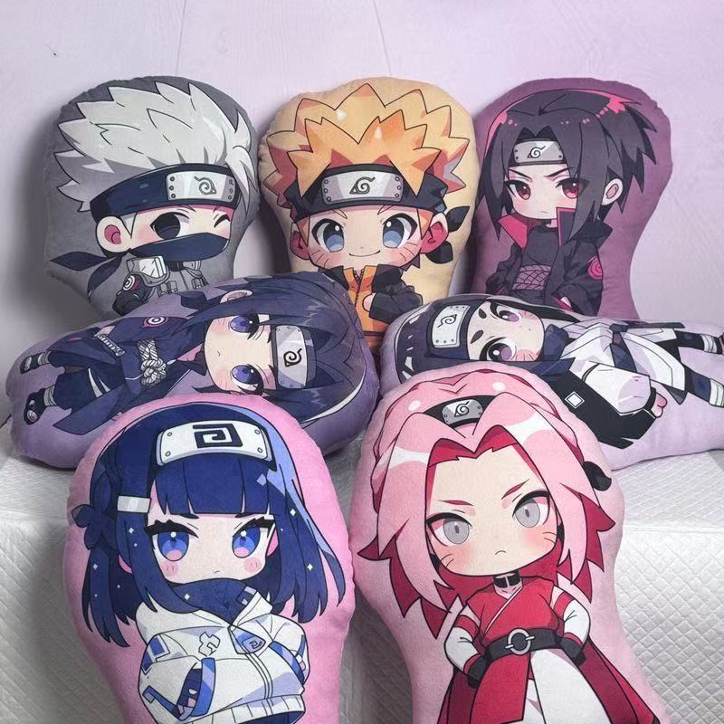 Two-Dimensional Naruto Game Peripheral Pillow Naruto Plush Thunder Doll Kaka Anime Cushion Gift for Men