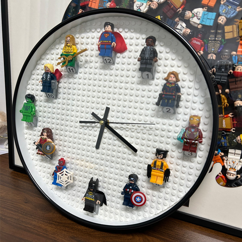 Abs black frame white background marvel random minifigure