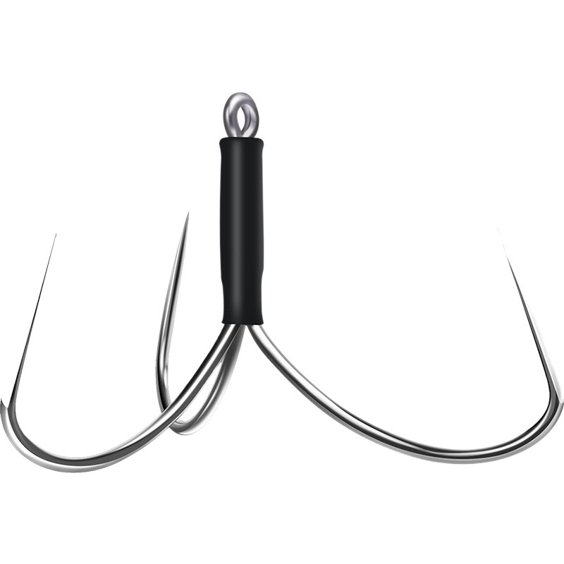 Triple Anchor Hook, Triangular Anchor Hook, Three-Claw Hook, Three-Prong Hook, Steel Wire Blade Anchor Hook, Fishing Supplies