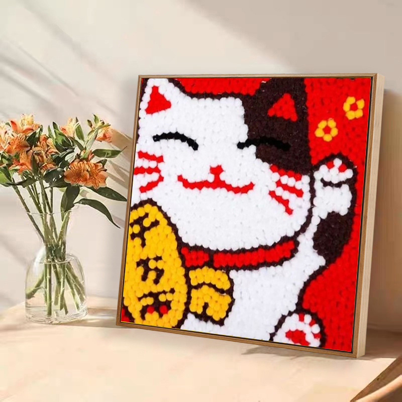 毛玉画diy手作り材料バッグ小紅本同項創意児童アニメ貼り付け絵装飾画|undefined