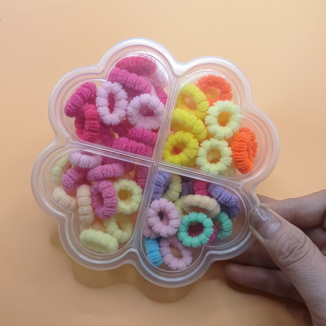 Venta directa de fábrica estilo explosivo anillo de toalla de color dulce princesa atar el cabello banda de goma alta elástico cuerda para el cabello accesorios para el cabello