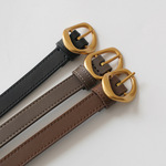 禾家柜上1000+ 头层小牛皮真皮腰带装饰配裙子女士皮带新G071702