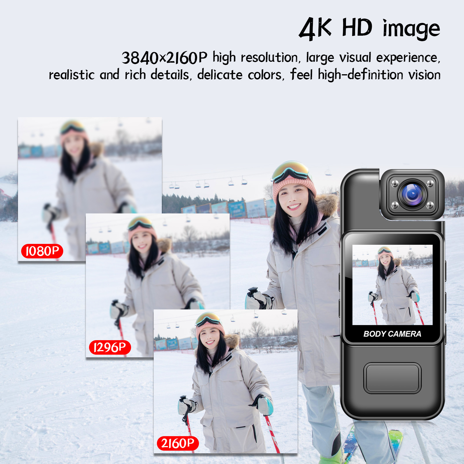 Direct recording handheld pocket small camera, back-mounted camera, high-definition infrared night vision, high-definition y3000 undefined