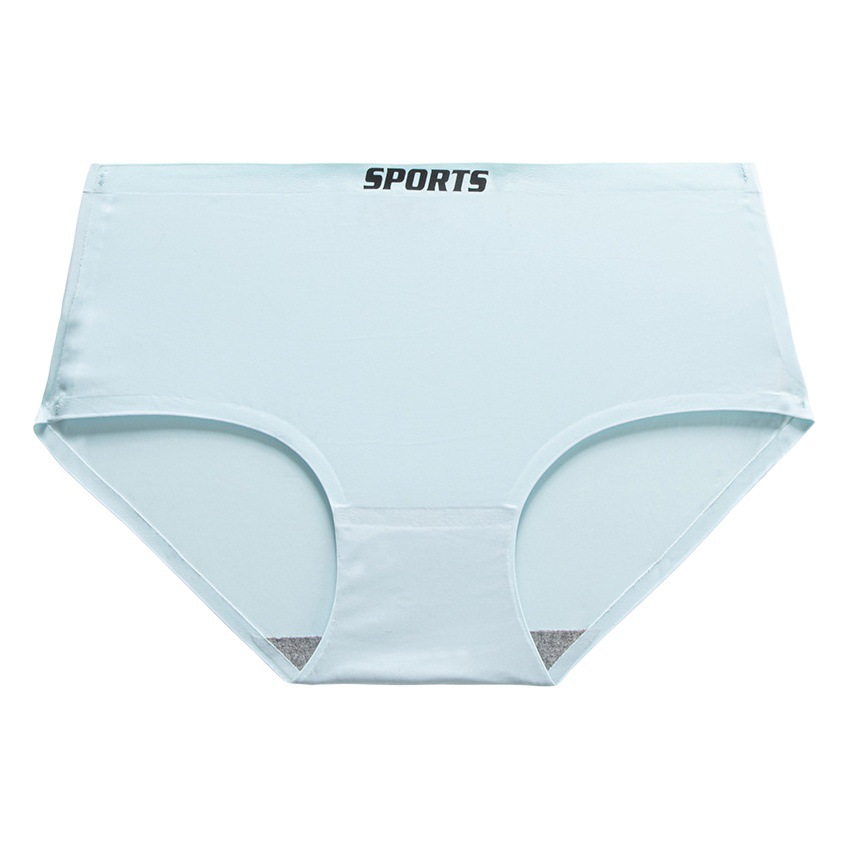 Ropa interior cómoda de las mujeres ropa interior transpirable entrepierna de algodón de las mujeres calzoncillos de cintura media ropa interior de seda de hielo de una pieza al por mayor de las mujeres