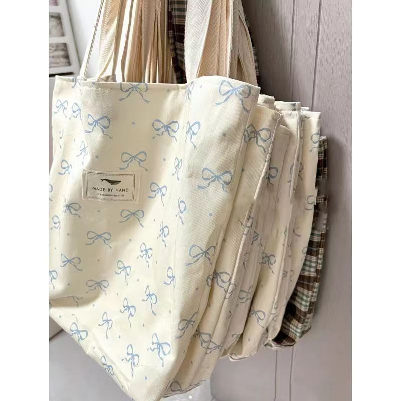 New Casual Tote Bag Wholesale Large Capacity Commuter Fashion Canvas Shoulder Bag Korean Version Niche Girl Crossbody Bag