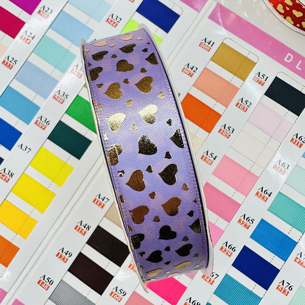 Fábrica de 2.5CM amor estampado cinta de regalo de día de San Valentín envasado de flores decoración de regalo de boda