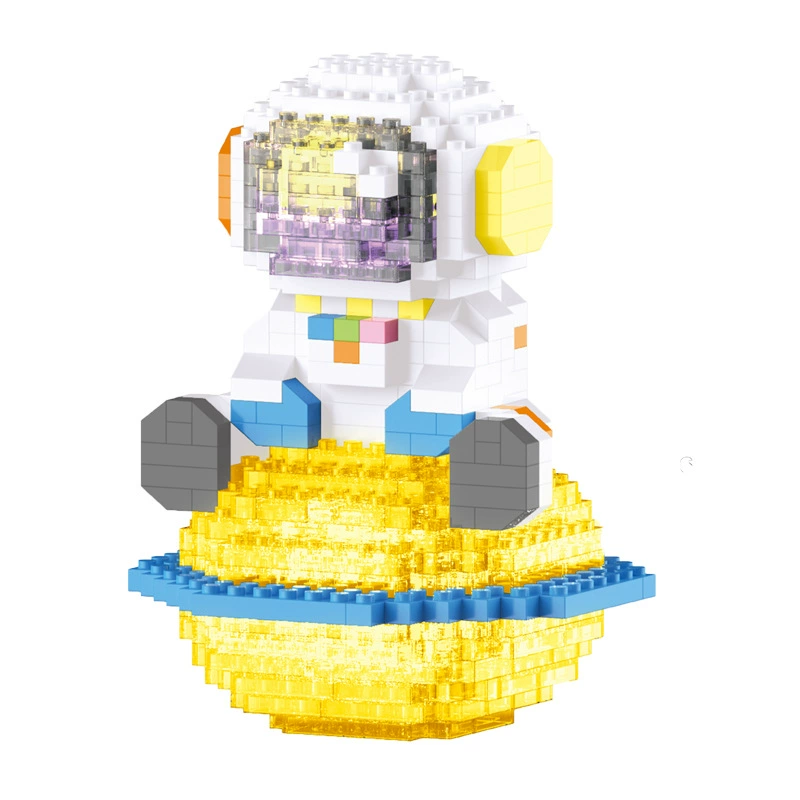 Конструктор в стиле Lego, держатель для ручек в виде космонавта/космоса, для мальчиков и девочек, мелкие детали, подарок на день рождения