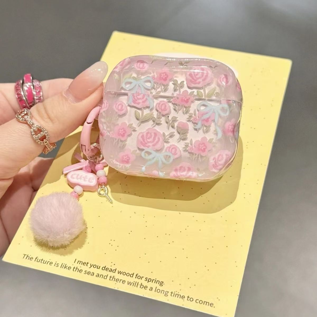 Rose Rosa para Airpods Pro Apple Wireless Bluetooth Earphone Cover Airpods Nueva 3 Generación