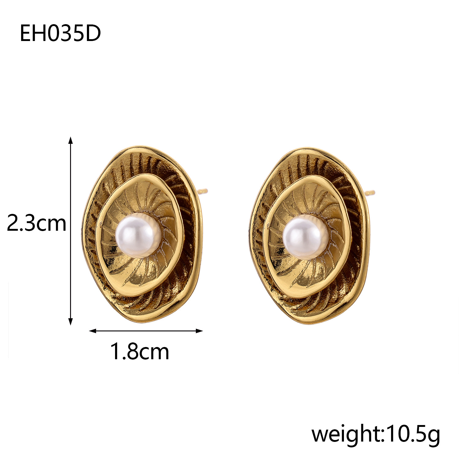 1 Ζεύγος Απλό Στύλ Γεωμετρικό Μοτίβο Αγάπη Σχήμα Καρδιάς. Ινλεί Χάλυβα Τιτανίου Μαργαριτάρι Σκουλαρίκια Με Σκουλαρίκια display picture 15
