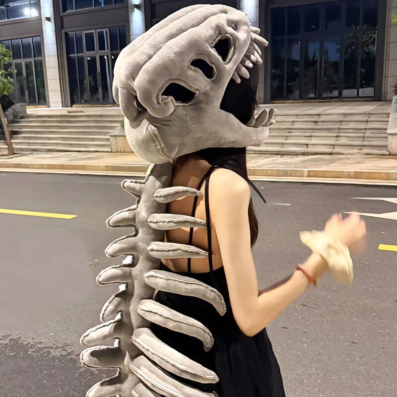Popular Lu Han's Chinese Dinosaur Bone Set Plush Toy Cosplay Performance Costume Mask Plush Toy Popular Lu Han's Chinese Dinosaur Bone Set Plush Toy Cosplay Performance Costume Mask Plush Toy