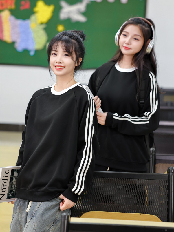 Suéter de cuello redondo, ropa de trabajo de manga larga, ropa de invierno y otoño, ropa corporativa de grupo, camiseta cultural de cuello redondo, logotipo impreso