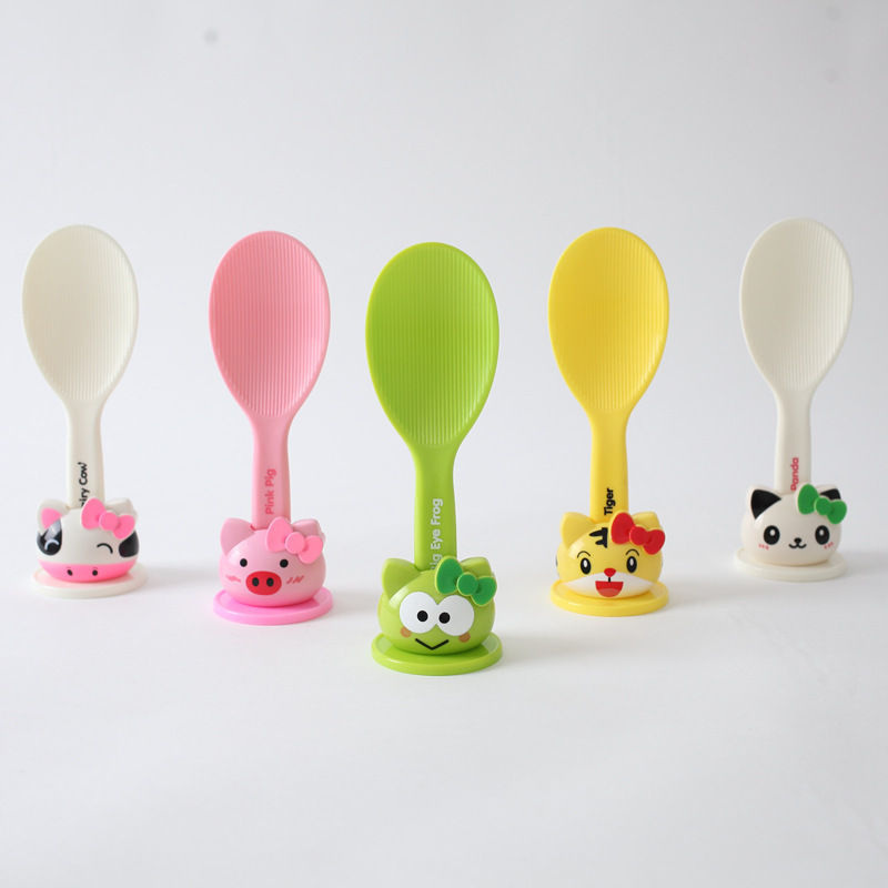 Customized Rice Spoon Set Creative Cartoon Cute with Base Hot-Selling Japanese and Korean Brand Home Fashion 068 Storage Box