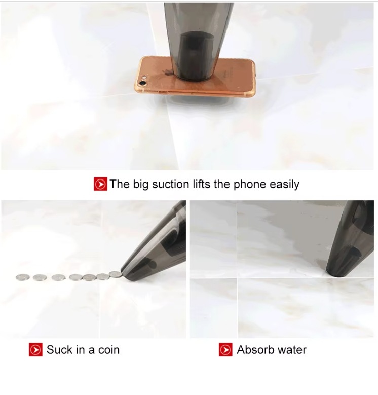 New Cross-Border Small Portable Car Vacuum Cleaner for Home and Car Use with High Suction Power and Brushless Motor