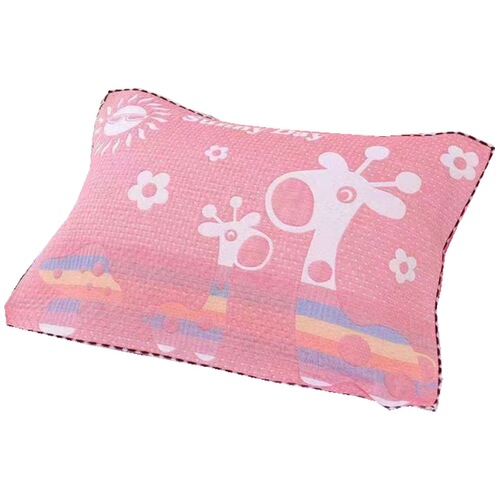 Three-layer gauze pillowcase cartoon jacquard four seasons student adult couple blanket towel large pillowcase wholesale dropshipping one piece