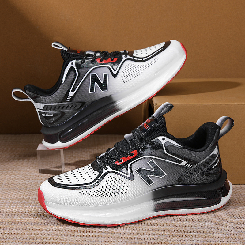 春秋新百伦酷跑运动鞋男女跑步鞋网布透气跑鞋子青少年情侣款新款