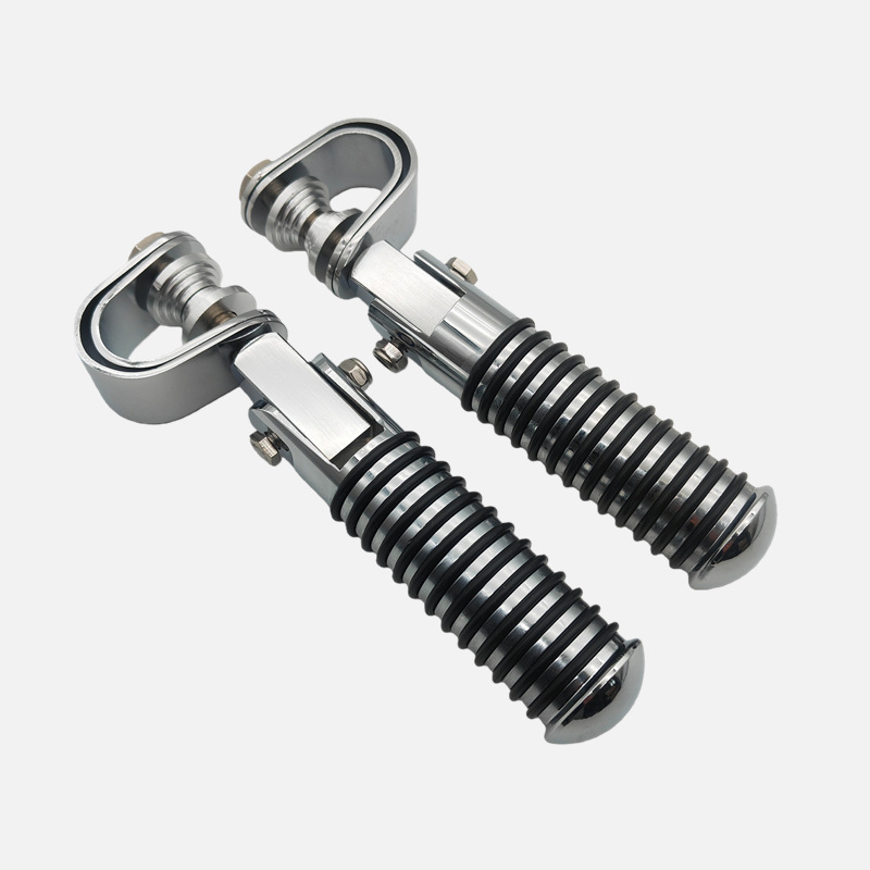 Harley modified pedals, foldable aluminum alloy anti-slip footrests, press-on pedal brackets, modified foldable footboards