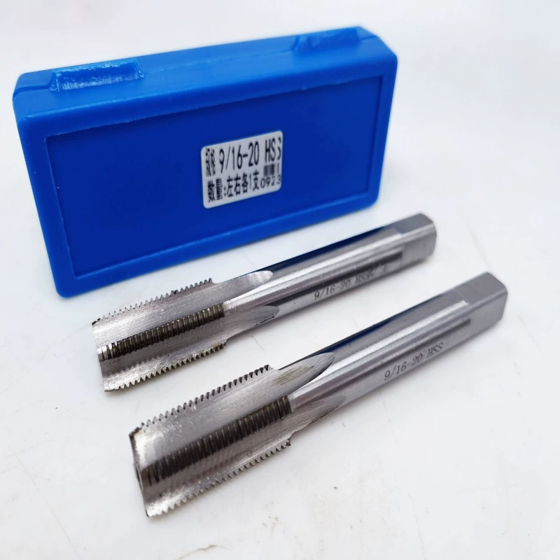 Набор из шелкового конуса американского производства HSS высокоскоростной стальной левый зуб с прямым щелком титанового покрытия для правой зубной машины 9/16-20 7/8-18 оптовая продажа