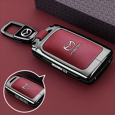 Static Rod/Key Bag | Angkesela Cx5 Atez Cx9 - type-c-key-red-leather-car-logo-buckle