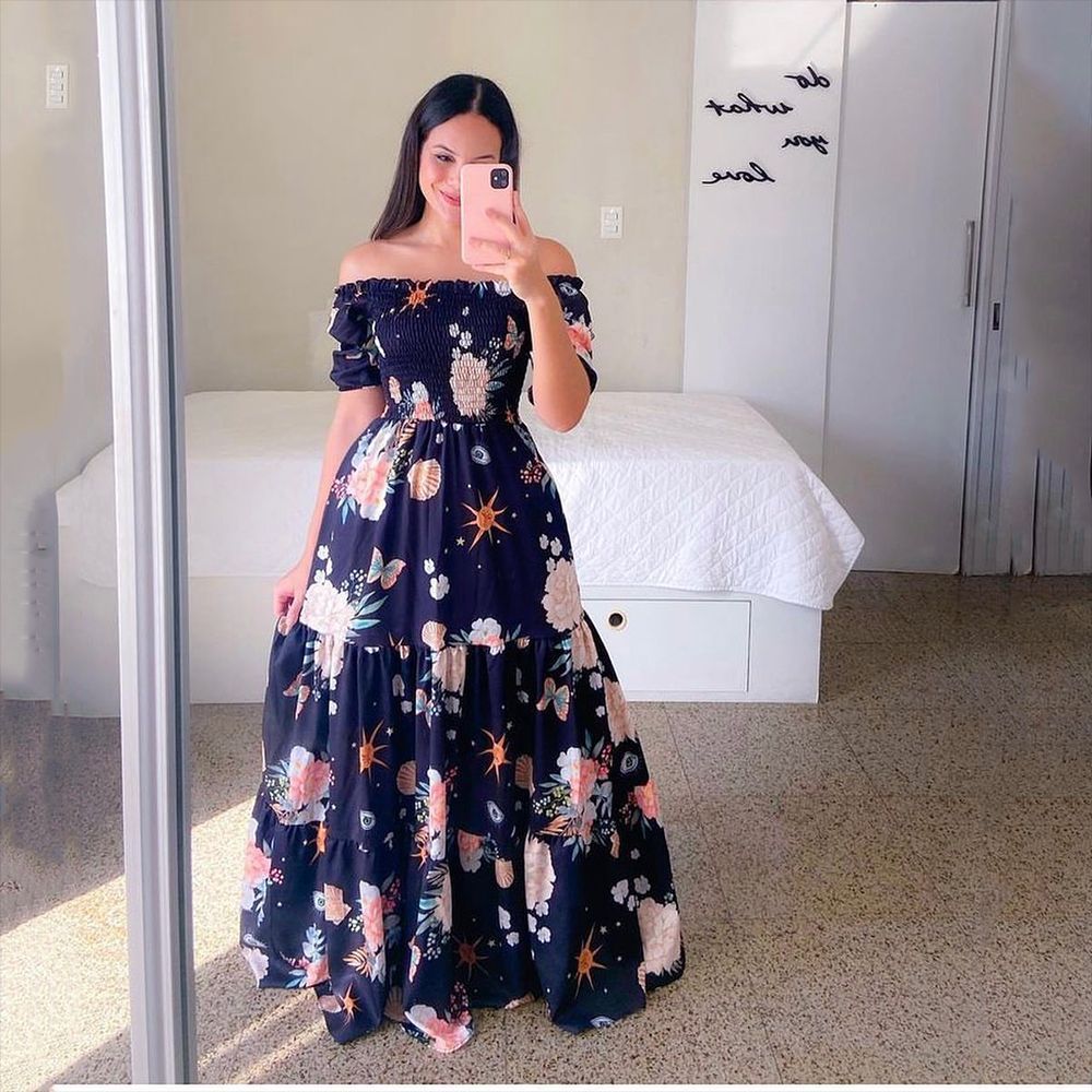Women's Floral Summer Maxi Dress