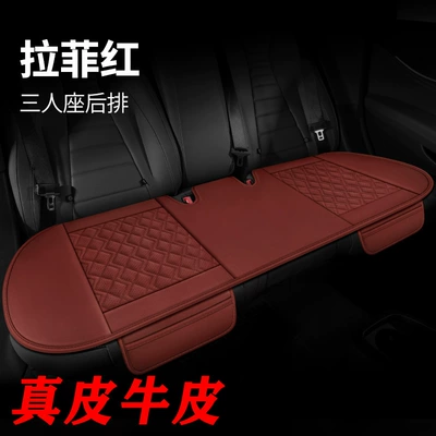Seat cushion, seat cover, Cushion Single Cushion Office No - ckj-genuine-leather-version-raffia-red-1-piece-of-three-seater