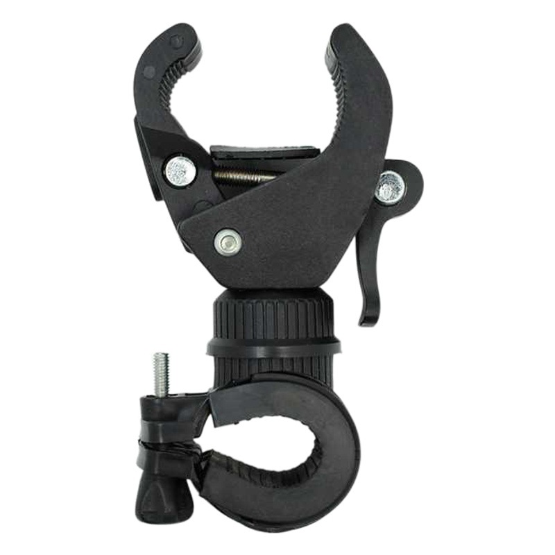 Bicicleta de montaña faro lámpara titular fábrica al por mayor fuerte luz linterna soporte giratorio 360 grados universal portalámparas