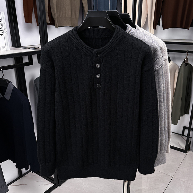 Comercio exterior invierno / otoño jersey de punto de moda americano perezoso hombre moda hombre suéter de punto relajado casual