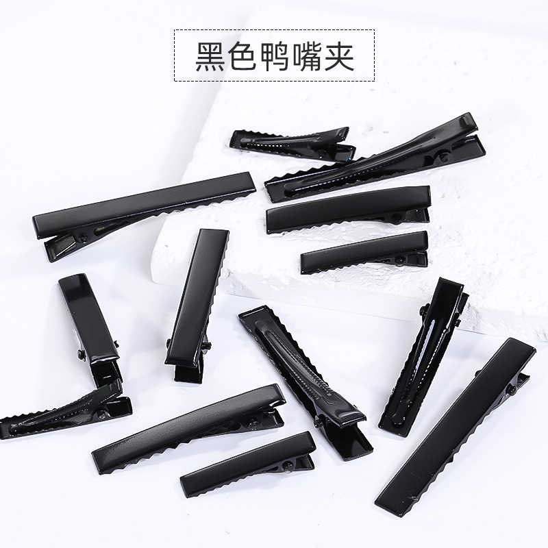 Clip de palabra especial transfronterizo, clip de pico de pato grueso que no se desvanece, clip de mariposa, fiesta de estudiantes, accesorios para sombreros de bricolaje, horquilla de bricolaje