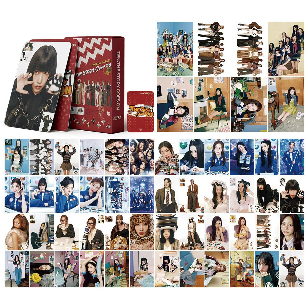KPOP LOMO фото-карточки набор 55 шт. DIY, 5,7×8,7 см — поддержка IVE