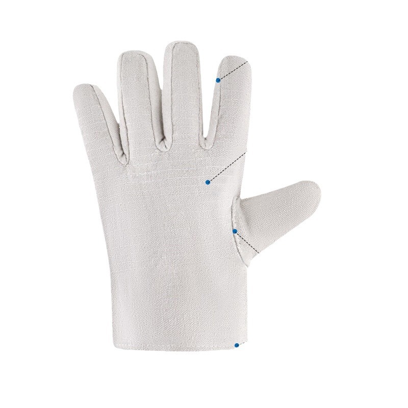 Shengli GCF240 guantes de lona, protección de trabajo, 24 líneas de algodón de segunda capa, 100 pares de paquetes grandes