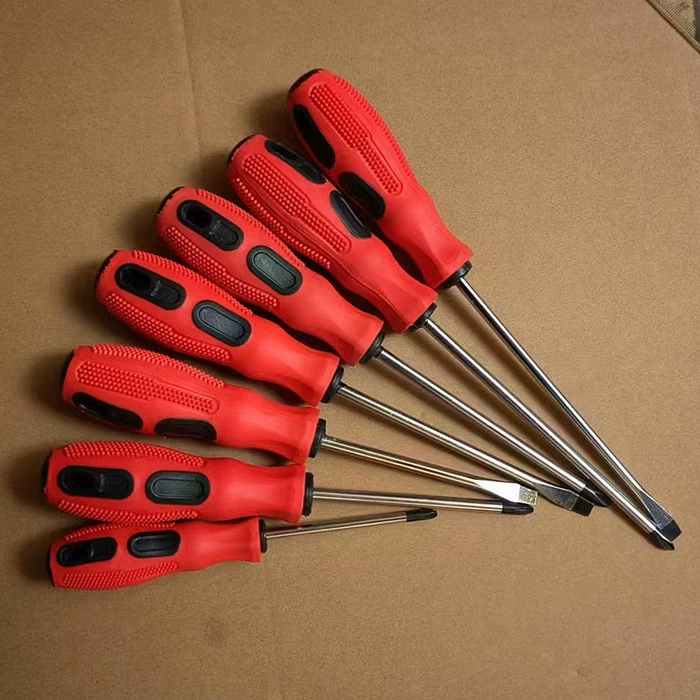 Прямые поставки с фабрики, настоящая брендовая красная и черная двухцветная Массажная ручка Крест одним словом, закрепленный магнитной метрической отверткой