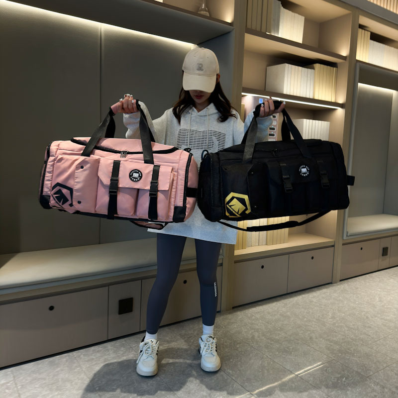 Short distance travel backpack, large capacity, lightweight, portable storage luggage bag, sports dry and wet separation_voghion.com