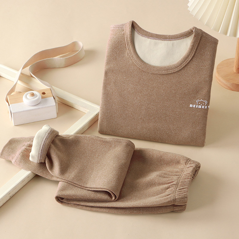 Nuevos trajes de ropa para niños, ropa de otoño para niños, pantalones largos, trajes de otoño e invierno de Derong, ropa interior de base para niñas