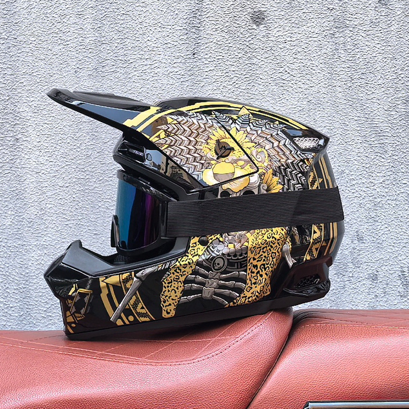 Orz Cross-border todoterreno casco de tres piezas descenso de velocidad carretera forestal bicicleta de montaña casco completo casco de seguridad desmontable juvenil