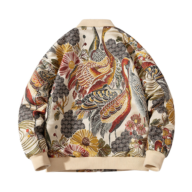 Bestickte Herrenjacke Slim Fit Für Frühling Und Herbst_voghion.com